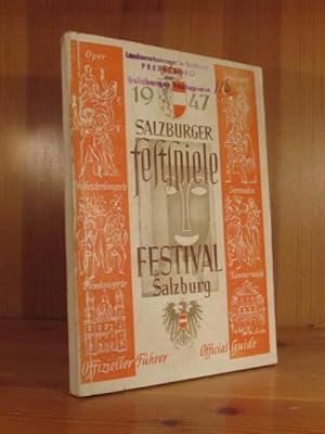 Salzburger Festspiele 1947. Offizieller Führer. Salzburg Festivals. Official Guide.