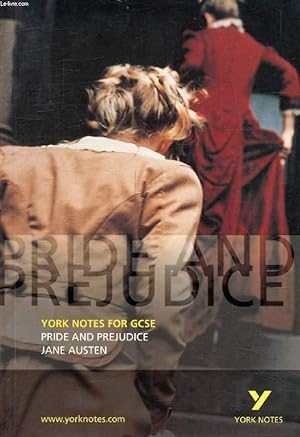 Seller image for PRIDE AND PREJUDICE, JANE AUSTEN (YORK NOTES FOR GCSE) for sale by Le-Livre