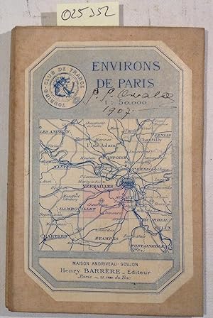 Carte des environs de Paris - Sud-Ouest - dressee avec le concours du Touring-Club de France - Ec...