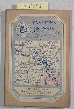 Carte vélocipédique des environs de Paris - Melun-Fontainebleau - dressee avec le concours du Tou...