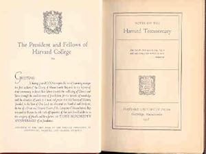 Notes on the Harvard Tercentenary
