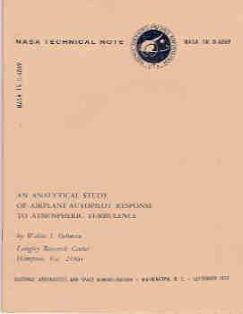 An Analytic Study of Airplane-Autopilot Response to Atmospheric Turbulence (NASA TN D-6869)