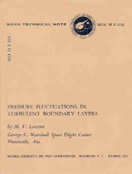 Pressure Fluctuations in Turbulent Boundary Layers (NASA TN D-3156)