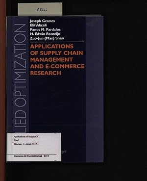 Immagine del venditore per Applications of supply chain management and e-commerce research. Bd.92. venduto da Antiquariat Bookfarm