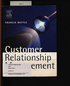 Bild des Verkufers fr Customer relationship management. Concepts and tools,. zum Verkauf von Antiquariat Bookfarm