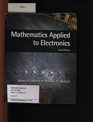 Bild des Verkufers fr Mathematics applied to electronics. . zum Verkauf von Antiquariat Bookfarm