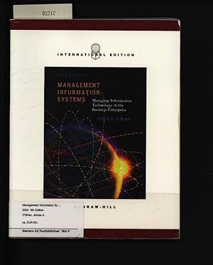 Seller image for Management information systems. Managing information technology in the business enterprise. for sale by Antiquariat Bookfarm