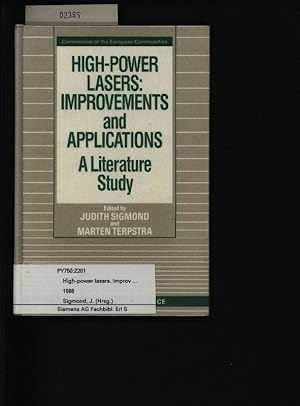 Seller image for High-power lasers: improvements and applications. A literature study. for sale by Antiquariat Bookfarm