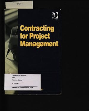 Immagine del venditore per Contracting for project management. . venduto da Antiquariat Bookfarm