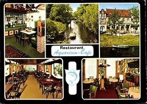 Image du vendeur pour Ansichtskarte / Postkarte Friedrichstadt in Nordfriesland, Restaurant Aquarium Caf, Besitzer M. Boddenberg mis en vente par akpool GmbH