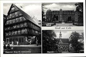 Seller image for Ansichtskarte / Postkarte Celle in Niedersachsen, Hoppener Haus aus d. 15. Jahrhundert, Schloss, Museum for sale by akpool GmbH