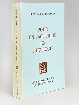 Bild des Verkufers fr Pour une Mthode en Thologie zum Verkauf von Librairie du Cardinal