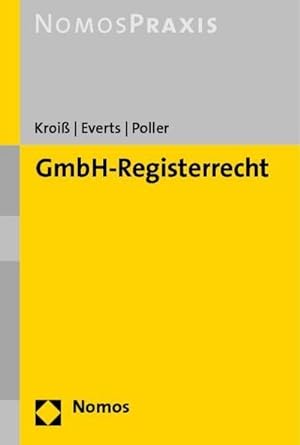 Bild des Verkufers fr GmbH-Registerrecht zum Verkauf von AHA-BUCH
