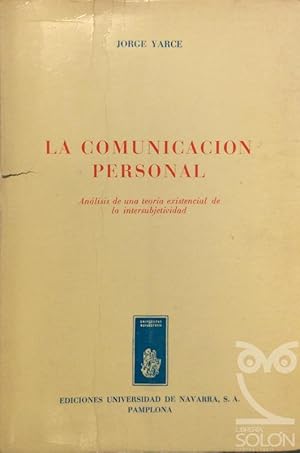 Seller image for La comunicacin personal for sale by LIBRERA SOLN