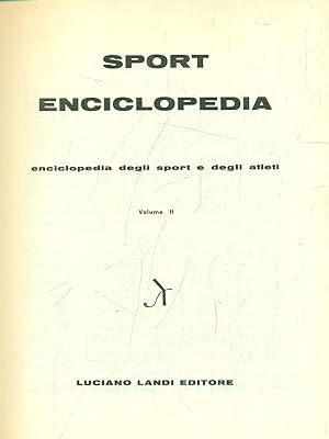 Bild des Verkufers fr Sport enciclopedia vol. 2 zum Verkauf von Librodifaccia