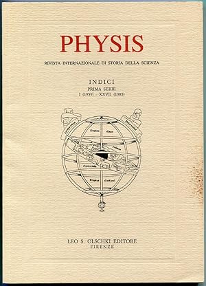 Bild des Verkufers fr Physis. Rivista internazionale di storia della scienza. INDICI prima serie I (1959) - XXVII (1985) zum Verkauf von Antikvariat Valentinska