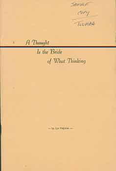 A Thought Is The Bride of What Thinking (Tuumba #1).