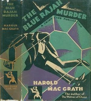 The Blue Rajah Murder. Dust Jacket for First Edition, price ($1.00 net) on flap inside cover.