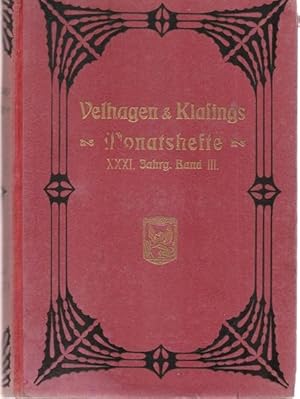 Imagen del vendedor de Velhagen & Klasings Monatshefte. XXXI. Jahrgang 1916/1917. a la venta por Ant. Abrechnungs- und Forstservice ISHGW