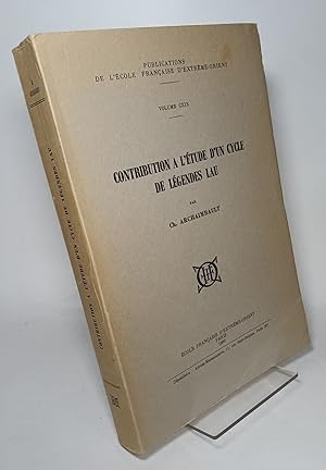 Seller image for Contribution a L'Etude D'un Cycle de Legendes Lau for sale by COLLINS BOOKS