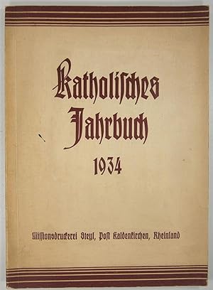 Seller image for Katholisches Jahrbuch 1934. for sale by Brbel Hoffmann