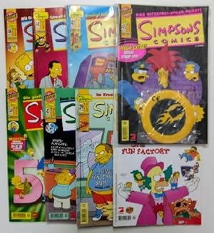 Konvolut Simpsons Comics 2000: Nr. 39, 41, 42, 44, 45, 46, 47, 50.