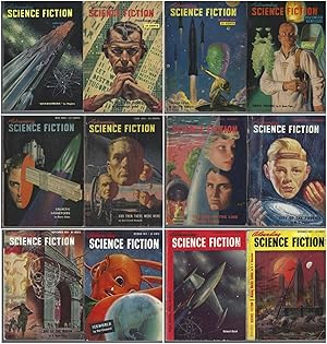 Imagen del vendedor de Astounding Science Fiction 1951 January, February, March, April, May, June, July, August, September, October, November, December: Iceworld / Dianometry / Berom / And Then There Were None / Dune Roller / The Weapon / Others a la venta por John McCormick