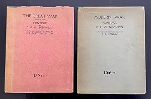 Modern War Paintings & The Great War, Fourth Year : Both Titles Signed By C.R.W. Nevinson