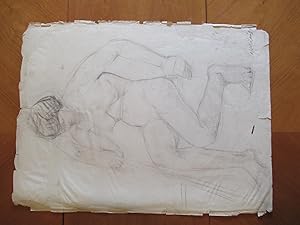 Original Drawing: School Study Of Female Figure