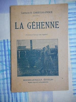 Imagen del vendedor de La gehenne (Extraits de l'ouvrage "Les captifs") a la venta por Frederic Delbos