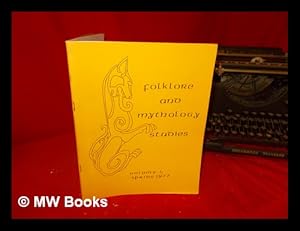 Seller image for Folklore and Mythology Studies: Volume, Spring 1977 for sale by MW Books