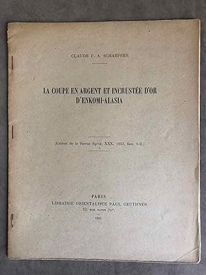 Imagen del vendedor de La coupe en argent et incruste d'or d'Enkomi-Alasia a la venta por Meretseger Books