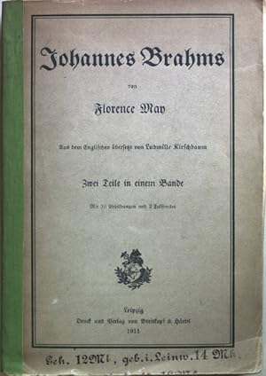 Image du vendeur pour Johannes Brahms (2 Teile in einem Bande) mis en vente par books4less (Versandantiquariat Petra Gros GmbH & Co. KG)