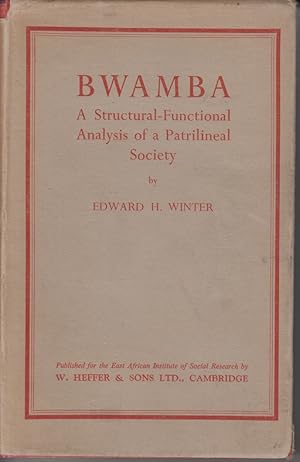 Bild des Verkufers fr Bwamba. A structural-functional analysis of a patrilineal society. zum Verkauf von Allguer Online Antiquariat