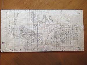 Original Drawing: Design For A Christian Mural, Comprised Of Three Parts