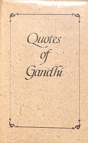 Seller image for Quotes of Gandhi for sale by WeBuyBooks
