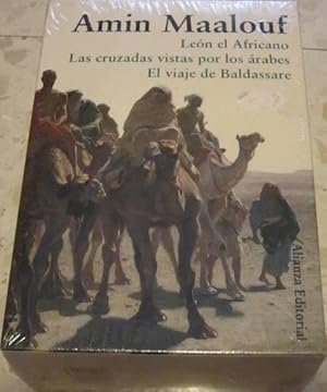 Bild des Verkufers fr Len el africano + Las cruzadas vistas por los rabes + El viaje de Baldassare [EN CAJA ORIGINAL PRECINTADA EN PLSTICO SIN ABRIR] zum Verkauf von Libros Dickens