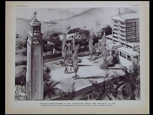 L'ARCHITECTE JUILLET 1934 ALI TUR, GUADELOUPE, POINT A PITRE, PORT LOUIS
