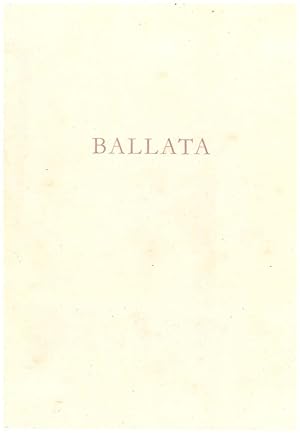 Seller image for Ballata for sale by obiettivolibri