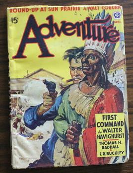 Imagen del vendedor de ADVENTURE (Pulp Magazine). April 1942; -- Volume 106 #6 Round-Up at Sun Prairie by Walt Coburn; a la venta por Comic World