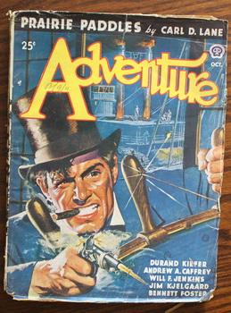 Seller image for ADVENTURE (Pulp Magazine). October 1947; -- Volume 117 #6 Bahnhofstrasse 17 by Dock Hogue;/ George and the Retriever by Jim Kjelgaard;;/ The Devil on Apuru by Will F. Jenkins; for sale by Comic World