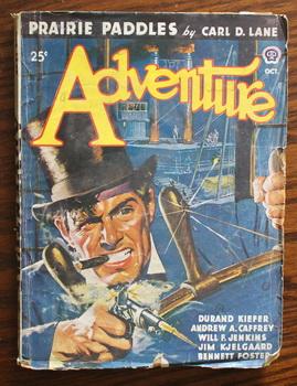 Immagine del venditore per ADVENTURE (Pulp Magazine). October 1947; -- Volume 117 #6 Bahnhofstrasse 17 by Dock Hogue;/ George and the Retriever by Jim Kjelgaard;;/ The Devil on Apuru by Will F. Jenkins; venduto da Comic World