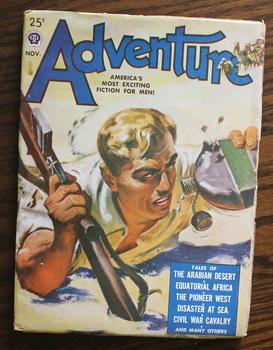 Seller image for ADVENTURE (Pulp Magazine). November 1949; -- Volume 122 #1 Pirate on the Bay by Richard E. Glendinning;// Thanksgiving At Charley Hoe Handle's by Jim Kjelgaard; for sale by Comic World
