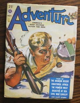 Image du vendeur pour ADVENTURE (Pulp Magazine). November 1949; -- Volume 122 #1 Pirate on the Bay by Richard E. Glendinning;// Thanksgiving At Charley Hoe Handle's by Jim Kjelgaard; mis en vente par Comic World