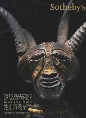 (Auction Catalogue) Sotheby's, November 15, 2013. THE COLLECTION OF ALLAN STONE: AFRICAN, OCEANIC...