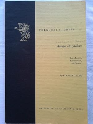 Seller image for FOLKLORE STUDIES : 24 - AMAPA STORYTELLERS for sale by Herr Klaus Dieter Boettcher
