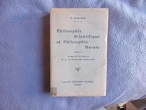 Philosophie scientifique et philosophie morale