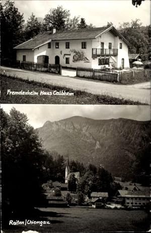 Bild des Verkufers fr Ansichtskarte / Postkarte Raiten Schleching Chiemgau, Panorama vom Ort, Fremdenheim Haus Calbheim zum Verkauf von akpool GmbH