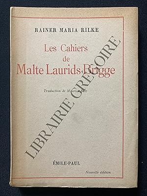 Bild des Verkufers fr LES CAHIERS DE MALTE LAURIDS BRIGGE zum Verkauf von Yves Grgoire
