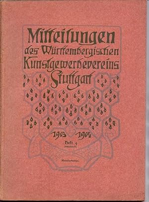 Mitteilungen des Württembergischen Kunstgewerbevereins Stuttgart. Jahrgang 1903/1904, Heft 4 (Sch...